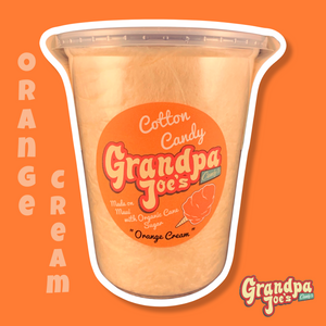 Orange Cream Cotton Candy - 100% Organic Sugar