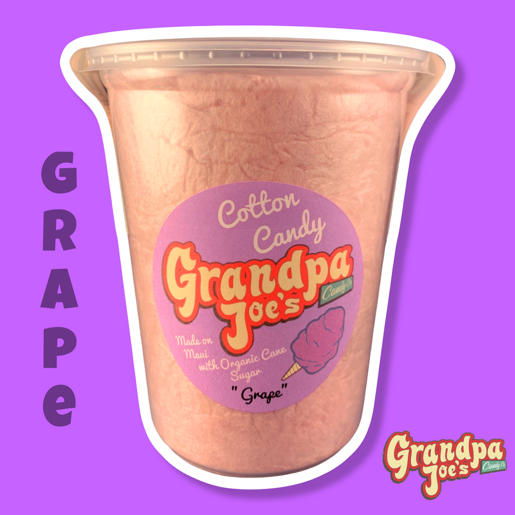 Grape Cotton Candy - 100% Organic Sugar
