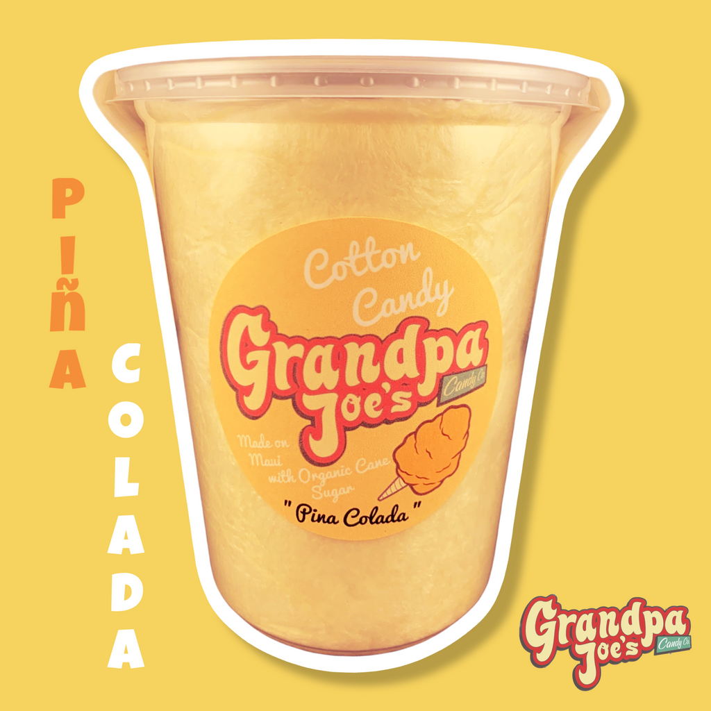 Piña Colada Cotton Candy - 100% Organic Sugar