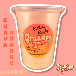 Guava-Orange-Liliko'i Cotton Candy - 100% Organic Sugar Cotton Candy